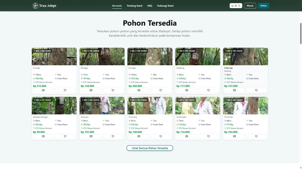 TreeAdopt E-Commerce Platform preview 3